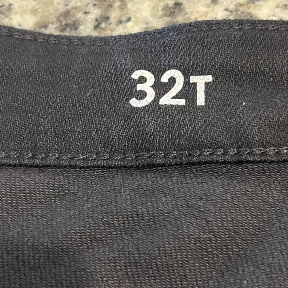 NWT J Crew 96 Low Rise Denim Trouser Jeans Womens 32T Black Wide Leg - Picture 7 of 9